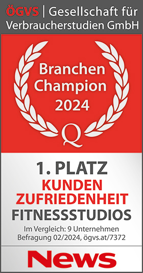 Branchen Champion 1. Platz Kundenzufriedenheit